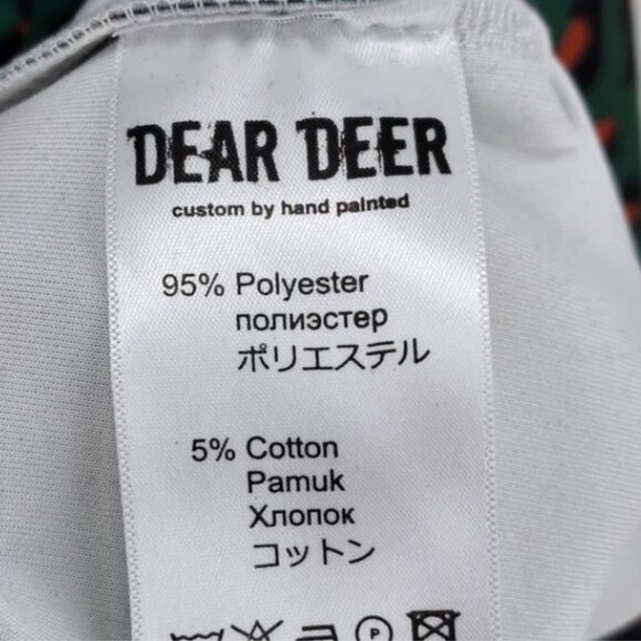 Dear Deer Men's Green Leo Long Sleeve Sweatshirt - S - Picture 6 of 7